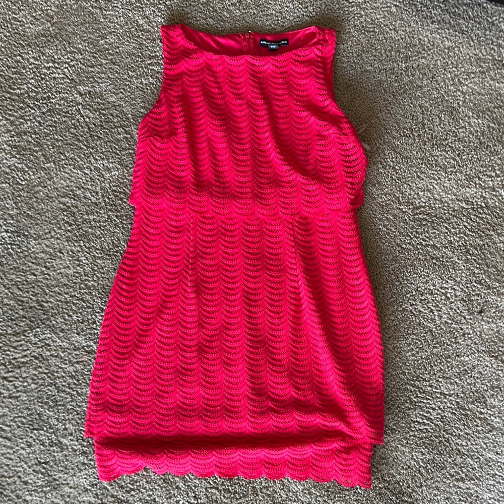 Red Bodycon Midi Dress with Ribbed Texture and Halter Neckline for Cocktail